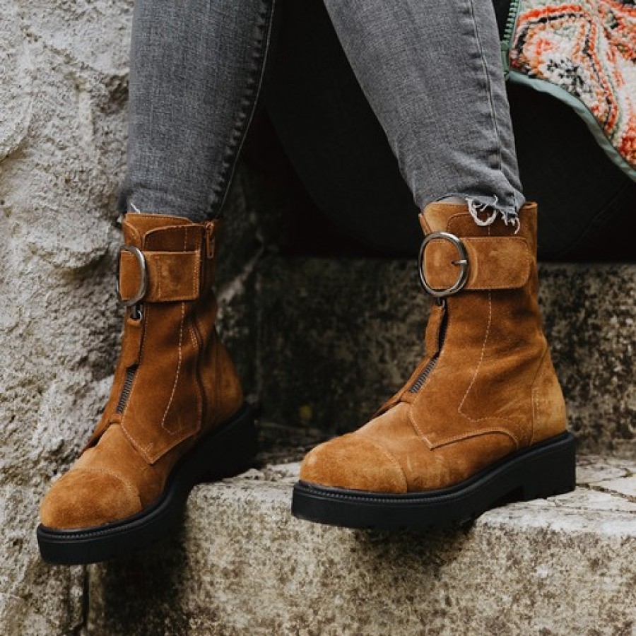 Boots Coco & Abricot | Menigoute — Boots, Bikers Femme Collection Automne Hiver 2023 Coco Abricot